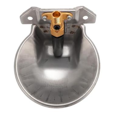 Imagem de Phefop Tigela para Beber Animais Em Aço Inoxidável Tigela Automática para água de Ovelha, para Beber Animais Em Aço Inoxidável Dispensador de água para Fazenda de Gado para Cabras, Gado, Porcos,
