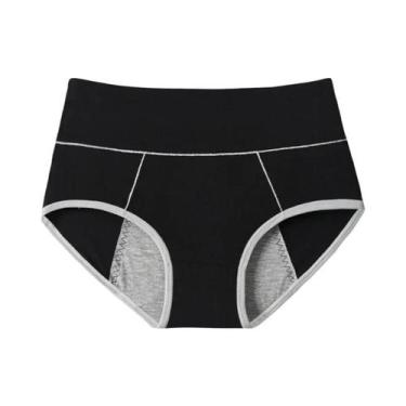 Imagem de Calcinhas Menstruais plus Size De Cintura Alta, Respirável, Em Algodão