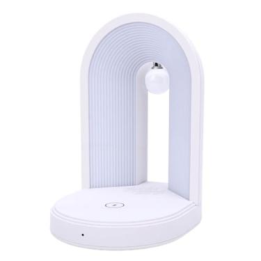 Imagem de Luocute 3 Em 1 Luz Noturna Bluetooth Alto-falante Carregador Sem Fio do Telefone, Lâmpada de Mesa de Toque Regulável para Quarto Escritório Em Casa