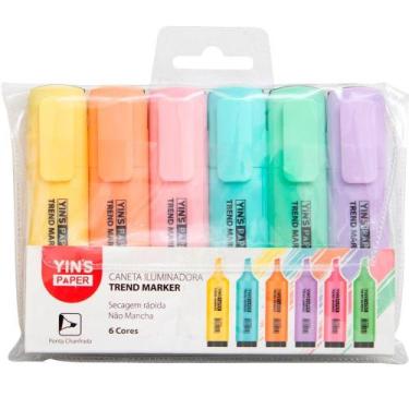 Imagem de kit 6 Marcadores De Texto - Yins Paper