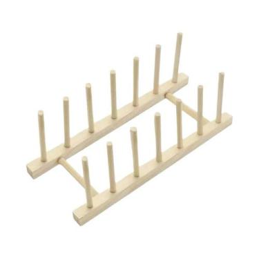 Imagem de Suporte De Armazenamento De Cozinha Multifuncional De Madeira Montado 