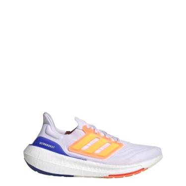 Imagem de adidas Ultraboost Light feminino, Branco/ouro solar/azul lúcido, 36