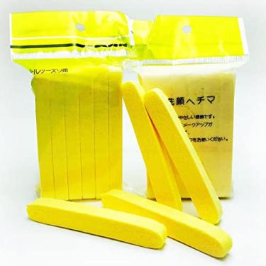 Imagem de Dioche Esponja Facial Portátil Reutilizável Esfoliante, Esponja Facial de Limpeza Profunda, Cuidados Suaves Com a Pele para Todos Os Tipos de Pele, 12 Peças (YELLOW)