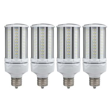 Imagem de Satco S39394/04 Hi-Pro Lâmpada LED de espiga de milho de alto lúmen, substituição de HID, 100-277V, 5000K, 54 Watts/base EX39, pacote com 4