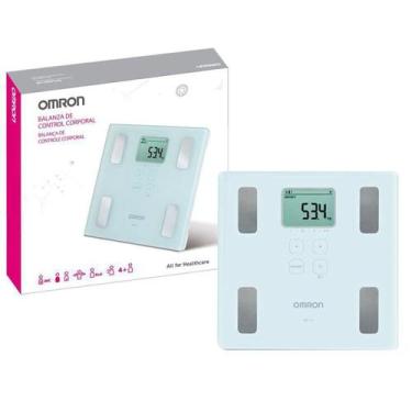 Imagem de Balança Painel Digital Bioimpedância Banheiro Omron - Até 150Kg