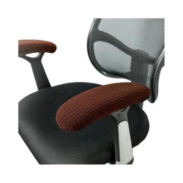 Imagem de Capas Laváveis Para Braços De Cadeiras De Escritório 2 Peças Almofadas