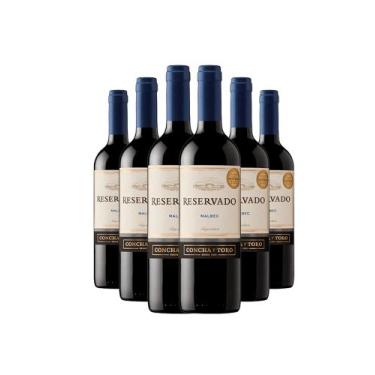 Imagem de Kit 6 Vinhos Concha Y Toro Reservado Malbec 750ml