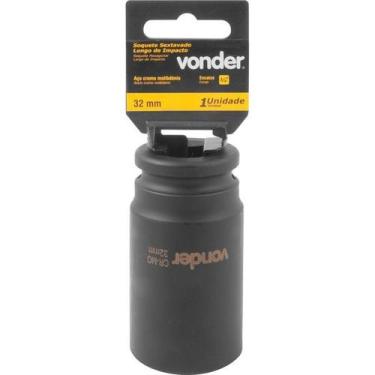 Imagem de Soquete Sextavado Impacto Longo 3/4" 32mm Aço Cromo Vonder