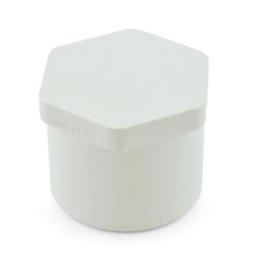 Imagem de Plugue de torneira de PVC de 2,5 cm – Plugue de extremidade de soquete branco para conexões de PVC, encanamento e irrigação - 1 pacote