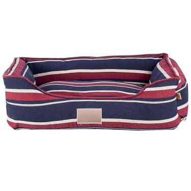 Imagem de Cama grande 71x56 com ziper para cachorro de grande porte cachorros cães e gatos(Eocológica vinho)