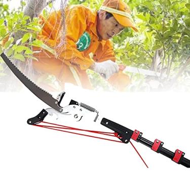 Imagem de Conjunto de cortador de poda manual para aparador de árvores, sistema extensível de altura, podador de árvores/serra, ferramentas de jardim de desvio extensível, 18 pés/5,4 m