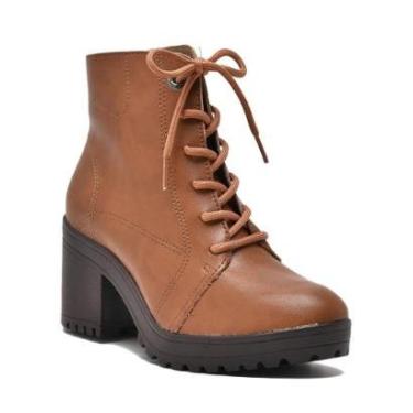 Imagem de Bota Coturno Feminina Via Marte Tratorada Salto Médio-Feminino