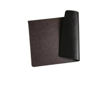 Imagem de Conjunto de 1 a 6 peças de jogo americano de couro sintético, resistente ao calor, antiderrapante, impermeável, dupla face, cozinha, jantar, poliuretano, tapetes de mesa (preto, 4 peças)