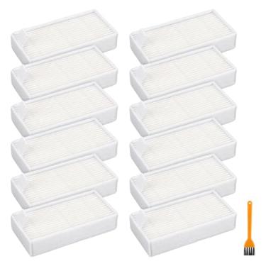 Imagem de Filtros de substituição para aspirador robótico ILIFE V3s V3s pro V5 V5s Pro V5s Pro 2 V5s Plus Noisz S5 - Filtro de vácuo HEPA - Pacote com 12