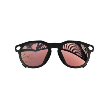 Imagem de MYCOURAG Armação preta de lentes polarizadas com proteção UV para óculos de sol Oakley Meta HSTN OW8002 51 mm - pêssego dourado espelhado revestido polarizado