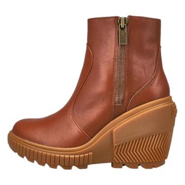 Imagem de Sorel Plataforma feminina Ona Ave com zíper, Veludo bronzeado/chiclete 2, 35