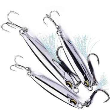 Imagem de Isca Artificial Jig de Metal 15g–40g – Isca Afundante para Pesca Trolling e Jigging em Água Doce e Salgada(40g)