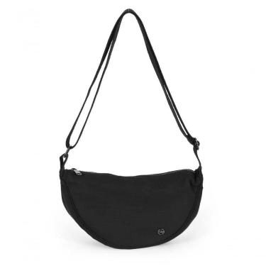 Imagem de Bolsa Meia Lua Transversal Náilon Up4you Preto