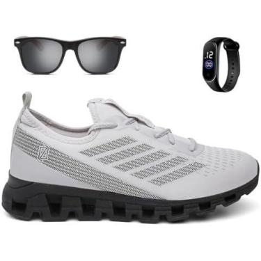 Imagem de Kit Tênis Masculino Esportivo Para Corrida Caminhada Ultra Macio + Ócu