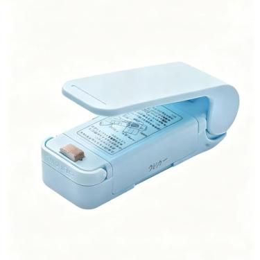 Imagem de Mini Seladora de Embalagens Portátil e Compacta, Operação Manual a Pilha enão é a vacuo