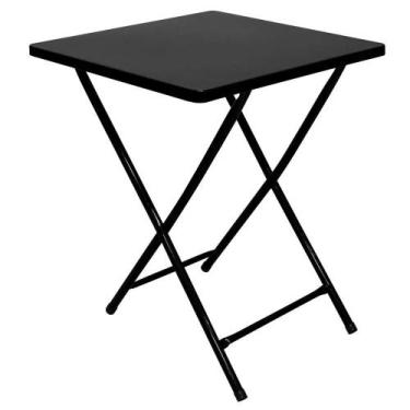 Imagem de Mesa De Bar Dobrável Quadrada Em Aço Antiferrugem Para Restaurante Lan