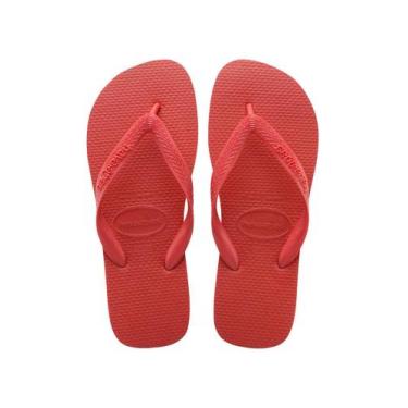 Imagem de Chinelo Havaianas Top Adulto Unissex Vermelho, Vermelho rubi, 41/42