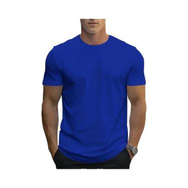 Imagem de Camisetas De Algodão Oversize Masculinas Em Cores Sólidas, Impressão D