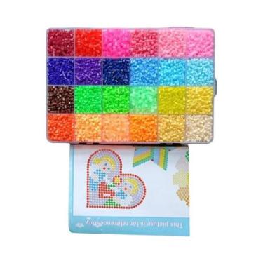 Imagem de Caixa De 72 Cores De Pérolas Fusíveis De 2.6mm Para Arte Pixel DIY, Qu