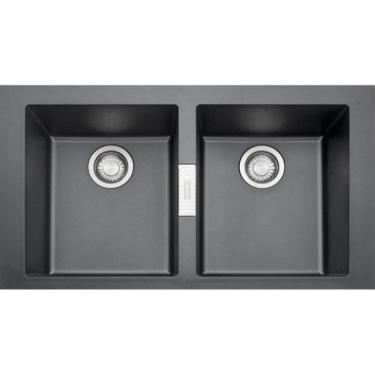 Imagem de CUBA FRANKE DUPLA SOBREPOR SIRIUS  86X51X20CM TECTONITE CARBONO 16781