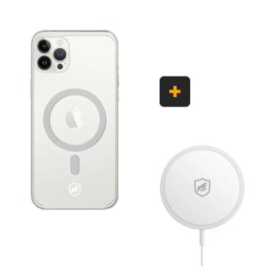 Imagem de Kit Magsafe - Carregador E Capa Case Capinha Para Iphone 13 Pro Max - Gshield