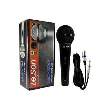Imagem de Microfone Dinamico Preto Brilhante Mc200