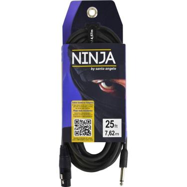 Imagem de Cabo P10 X Xlr Fêmea 7,62m Ninja Hg B Santo Angelo