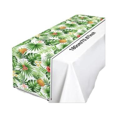 Imagem de Caminho De Mesa Floral Havaiano Flamingo Para Crianças, Decoração Trop