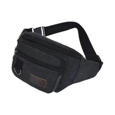 Imagem de Bolsa De Cintura Masculina Em Lona Grossa Para Atividades Ao Ar Livre,