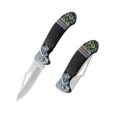 Imagem de Faca Dobrável De Aço Inoxidável EDC, Faca De Bolso Para Sobrevivência 