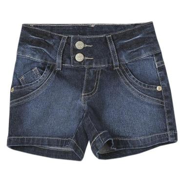 Imagem de Shorts Juvenil Look Jeans Básico Jeans Feminino-Feminino