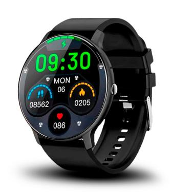 Imagem de Relógio Smartwatch Redondo L95 Prova D`água 45mm Chamadas Masculino Femenino