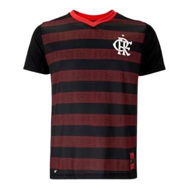 Imagem de Camisa Flamengo Braziline Nineteen Masculina, M, Preto, Vermelho