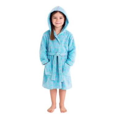 Imagem de Roupão Infantil em Microfibra Soft - Sogni Belli, 4, Estampa coração