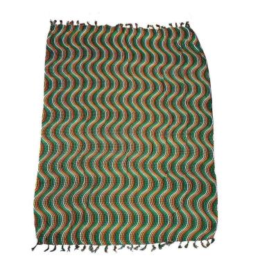 Imagem de Canga De Praia 100% Viscose - Ondas Pontilhadas 1.60Mx1.10M