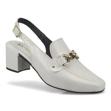 Imagem de Sapato Feminino Mule Loafer Salto Bloco Grosso Confortável - LAZZLU, O