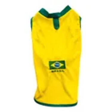 Imagem de Roupa Pet Da Seleção Brasil Copa Do Mundo 2026 P/Cachorro (P) - bastet