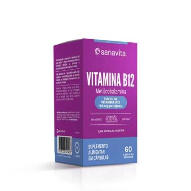 Imagem de Vitamina B12 Metilcobalamina Sanavita 60 Cápsulas