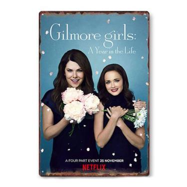 Imagem de Decoração de parede com letreiro de estanho Gilmore Girls A Year in th