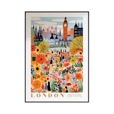 Imagem de Pôster De Arte Floral Do Mercado De Flores De Amsterdã, Impressão Botâ