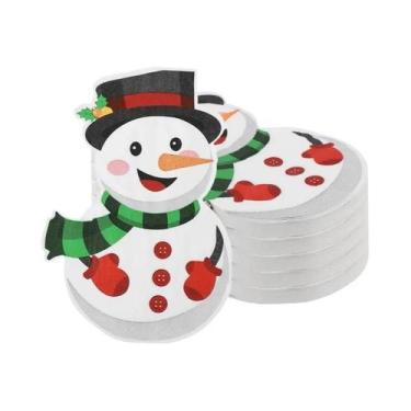 Imagem de Guardanapos De Papel Descartáveis De Natal Com Boneco De Neve, 20-100 
