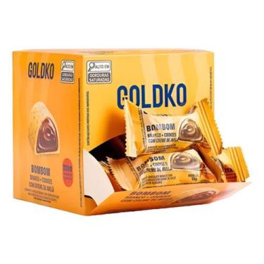 Imagem de Bombom Zero Açúcar Branco E Creme De Avelã Goldko 15g