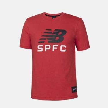 Imagem de Camiseta New Balance SPFC São Paulo Masculina-Masculino