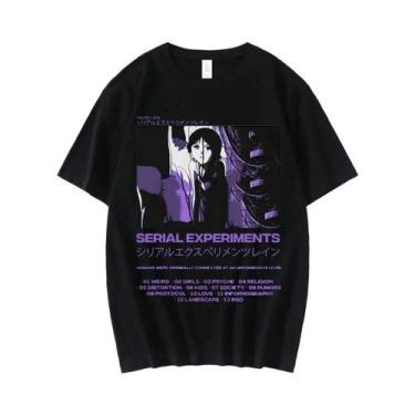 Imagem de Camiseta Feminina Com Estampa De Anime Lain Iwakura Manga Girl Sci Fi,