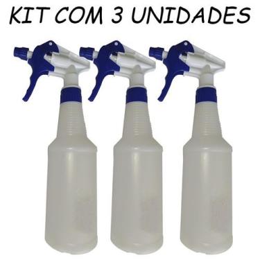 Imagem de Kit 3 Pulverizadores Para Limpeza Spray Profissional 500 ML - VendasSh